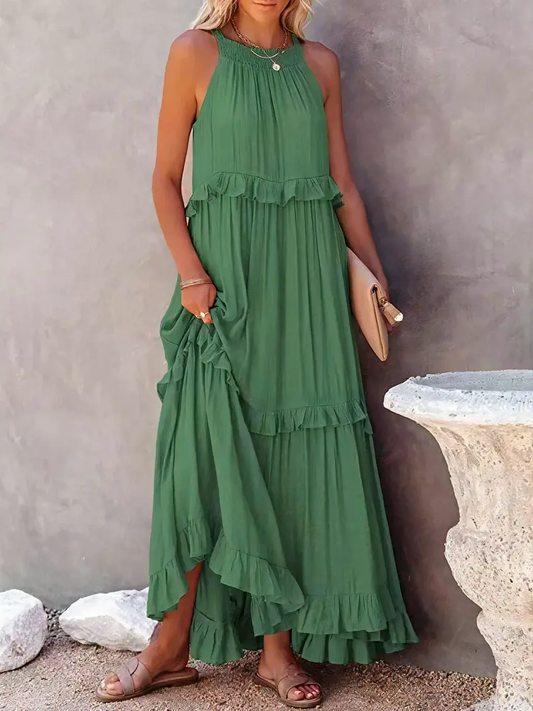 Elsie Ruffle Maxi Dress
