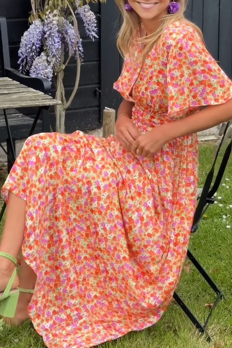 Ruth Long V-Neck Dress