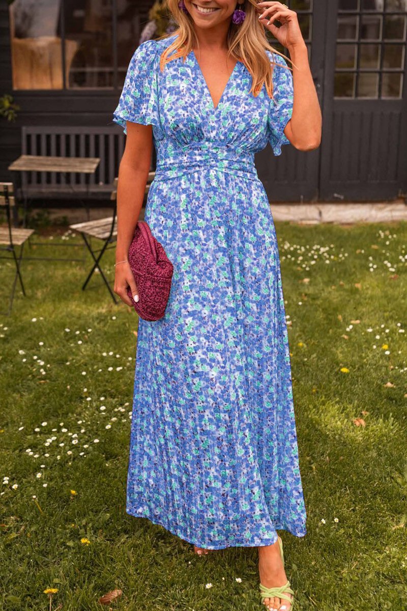 Ruth Long V-Neck Dress