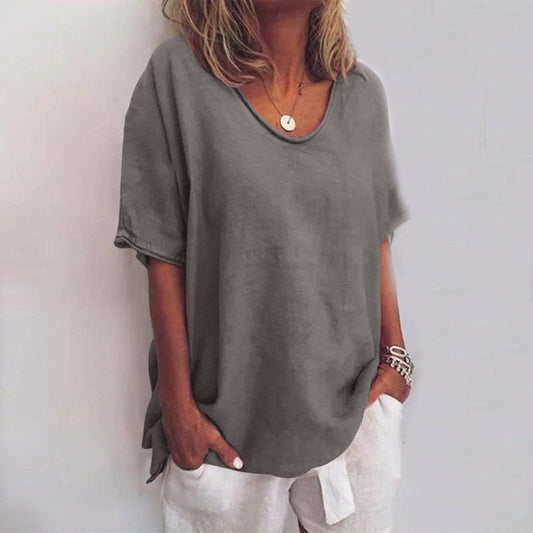 Anna Comfortable Loose Blouse With Tummy Coverage