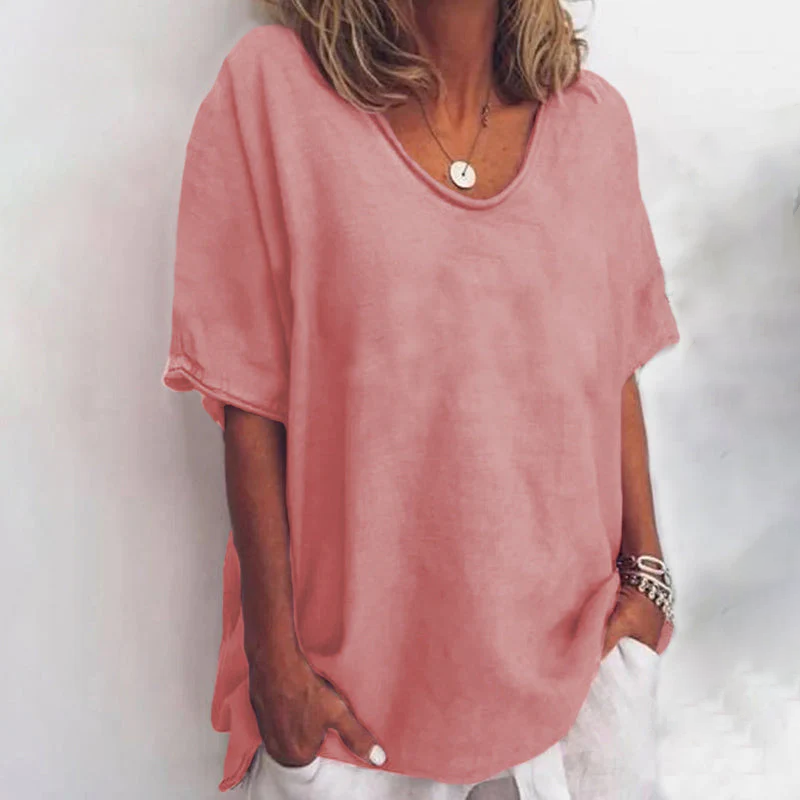 Anna Comfortable Loose Blouse With Tummy Coverage